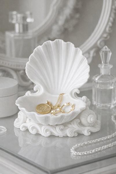 Vescarri Bol elegant pentru bijuterii în formă de scoică de mare