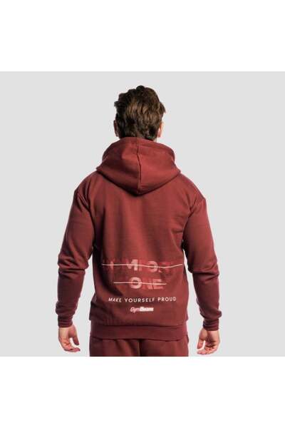 GymBeam Hanorac cu fermoar Zone Cherrywood