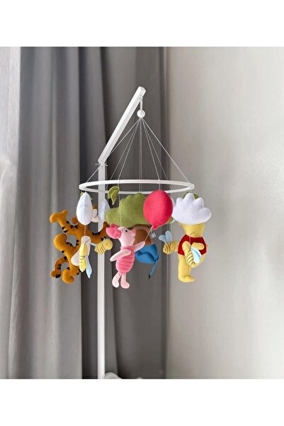 hobiimobiii Bebek beşik süsü keçe dönence (MÜZİKLİ) winni the pooh