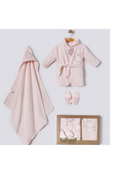 AURELİA BABY BEBEK HAVLUSU VE BEBEK BORNOZU TAKIM