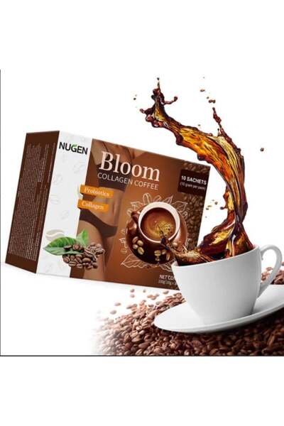 GENELEC Bloom Coffee with Organic Collagen for Body Slimming, 20 Sachets