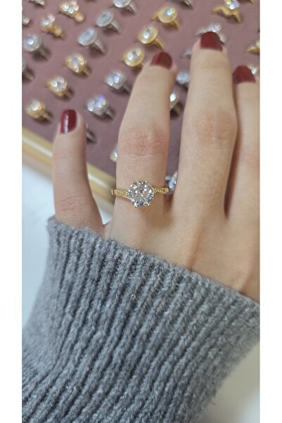 ARTEMİSİA Premium Design Sparkling Women's Double Color Ring Adjustable Witho...