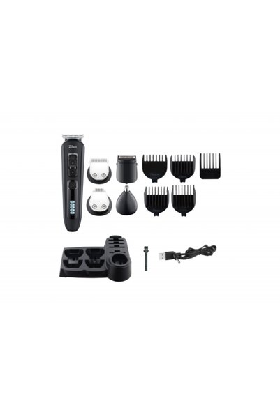 Zilan Aparat de tuns multifunctional 10 in 1 ZLN5919, cordless, LED display, pentru tot corpul
