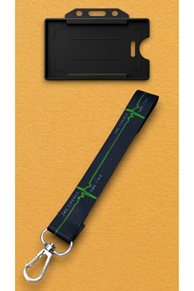 chic crazze Heartbeat Ecg Bag Accessory Phone Strap Keychain Set of 2 Name Badge