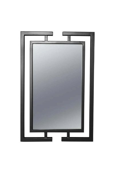 fromro Oglindă ATENA 80 cu ramă metalică neagră mată