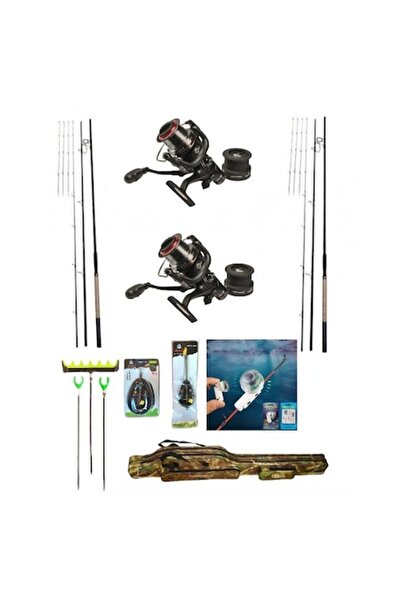 wind blade 2 Lansete Sensitive Feeder Carbon,3,90m,90-120gr,2 Mulinete Tambur...