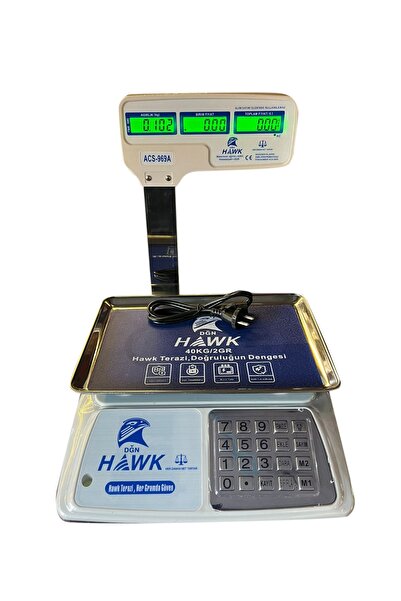 HAWK 40KG / 2gr Hesaplamalı ve Sayım Özellikli Boynuzlu Dijital Elektronik Te...