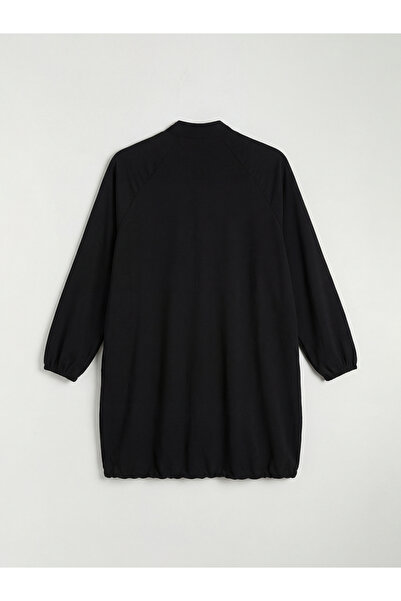 LC Waikiki Mg Trenden Black Stand Collar Women's Tunic