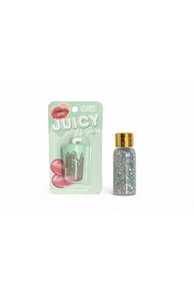 Ushas Juicy Lip Gloss – Juicy Effect Glitter Lip Gloss (Green/Mint)