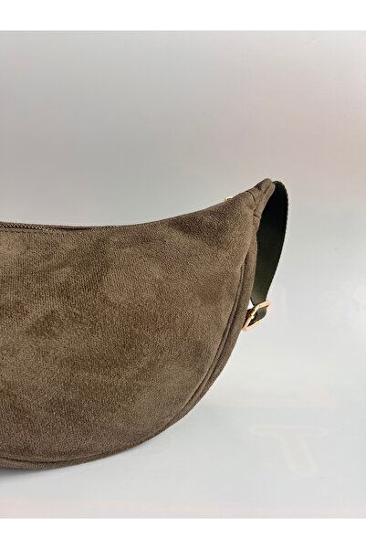 Wagna Suede Luna Bag Khaki Bag
