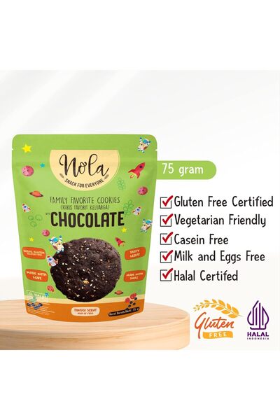 NOLA Mini Cookies with Chocolate 75g - Gluten Free - Vegan