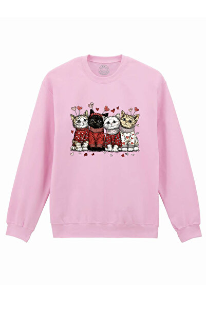 Cu Pisici Bluza Printata-Love Has Paws, Unisex, Valentine's Day