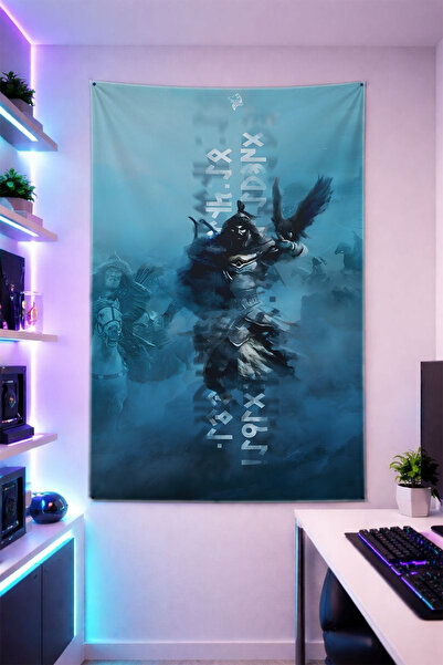 Reyhani Turkish Patterned Vertical Wall Covering Shiny Quality Fabric Room De...