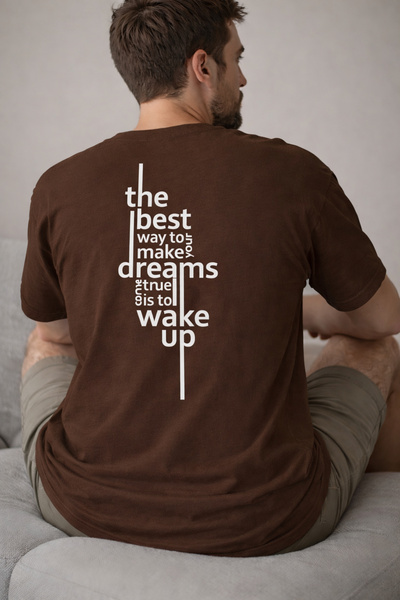 ArtYus The Best Way to Make Your Dreams Come True Design Printed Cotton Relax...