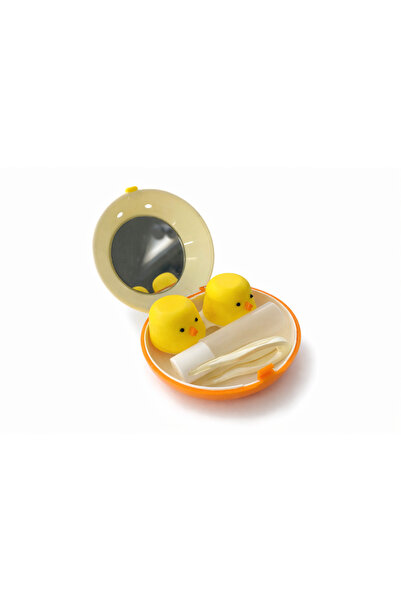 marpas Civciv Figürlü Aynalı Lens Saklama Kutusu – Taşınabilir Kontakt Lens Kabı