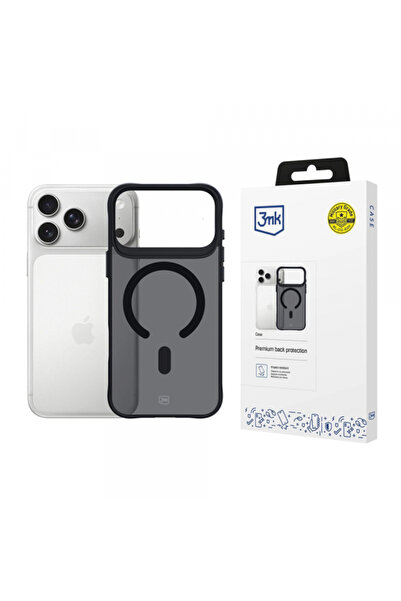 3MK Magsafe case for apple iphone 17 pro max, 3mk, smoke magcase, black