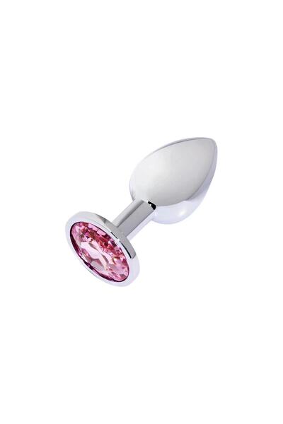 Anal Tıkaç: Metal Elmas Taşlı Rose Küçük Boy Anal Plug - 7cm