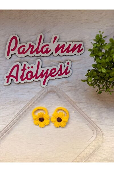 SOFT 2-пари гумових шпильок для волосся з соняшниками для дівчаток