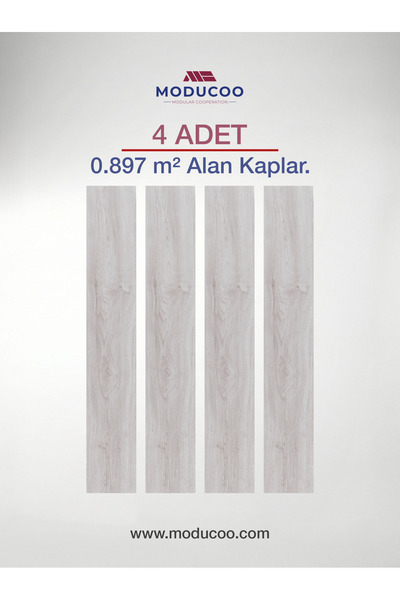 MODUCOO Alta ClearKendinden Yapışkanlı Parke 2,5 mm – Dayanıklı Zemin Kaplama...