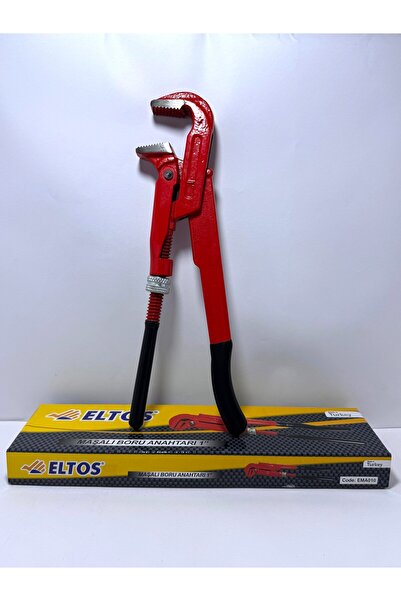 Eltos 1" Pipe Wrench with Handle – Heavy-Duty, Chrome-Vanadium Steel