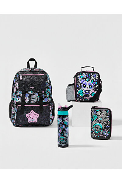 SMIGGLE Trailblazer 4’lü Okul Seti – Sırt + Beslenme Çantası + Çelik Suluk + ...