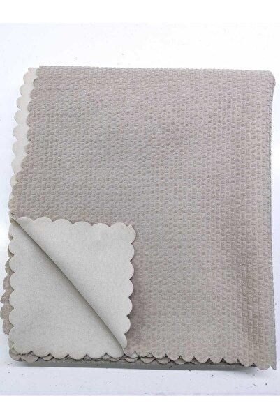 POYRAZ HOME Örme Kumaş Süngerli Kaymaz Koltuk Çekyat Örtüsü -Bej-