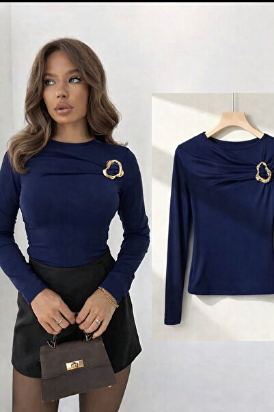 peri tower PRODUS NOU Bluză cu mânecă lungă Sandy, cu detaliu la piept și cat...