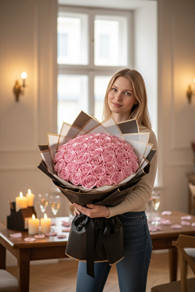 REİNA Sevgililer günü özel kız isteme Buket’i 99 adet bozulmayan kurdele ile ...