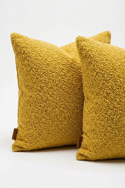 MEFAKS TEKSTİL Set de 2 huse de pernă pufoase, din țesătură țesută, husă de p...