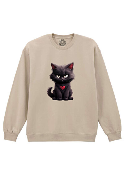 Cu Pisici Bluza Printata-Grumpy Meowlentine, Unisex, Valentine's Day