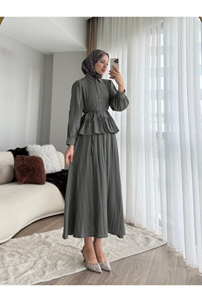 RFK Butik Жіночий комплект з спідницею з тканини Мелінда Бегонія - хакі