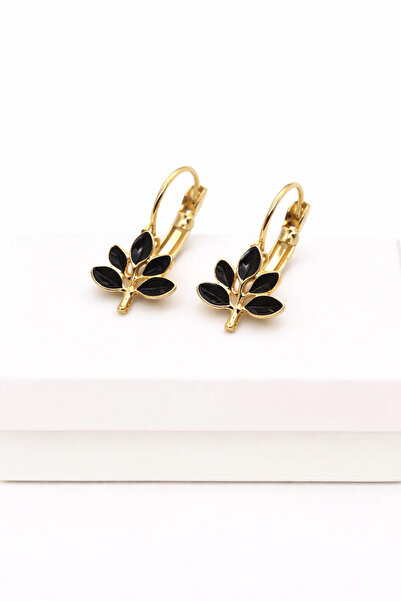 MakeWell High-Quality Brass Dangle Earrings with Olive Branch Figure – Stylis...