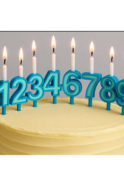 Nacario Sayılı Doğum Günü Mum Tutucu Seti - Rakamlı Pasta Aksesuarı