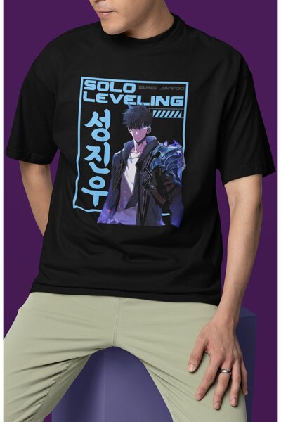 SEVBANO تي شيرت مطبوع عليه شخصية أنمي سونج جين وو من تصميم سولو ليفلينج للجنس...