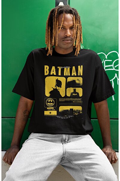 SEVBANO Design Batman Superhero Printed Unisex Oversize Movie Character T-Shirt