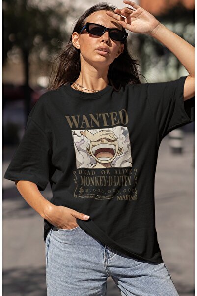 SEVBANO تي شيرت مطبوع عليه شخصية مونكي دي لوفي من Wanted Dead Or Alive للجنسي...