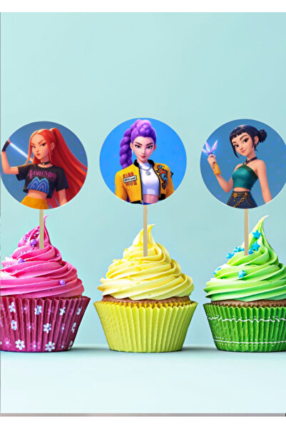 Doğumgünü Pasta Süsü K-Pop Muffin 5