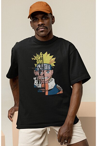 SEVBANO تي شيرت ناروتو أوزوماكي مطبوع للجنسين بمقاس كبير يحمل شخصيات من مسلسل...