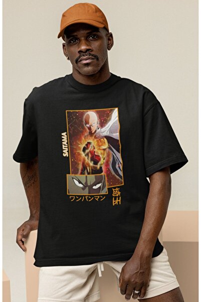 SEVBANO تي شيرت One Punch Man Saitama مطبوع للجنسين مقاس كبير لشخصية أنيمي سيريز