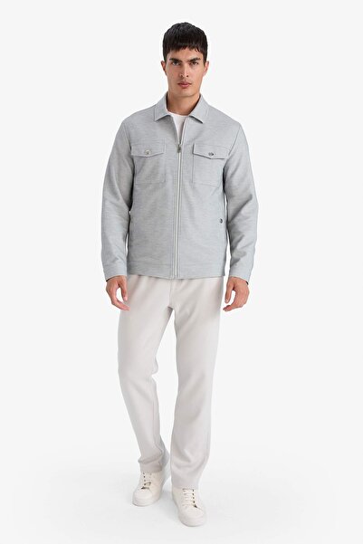 DeFacto Pantaloni de pânză pentru bărbați C6022AX/GR368 STONE