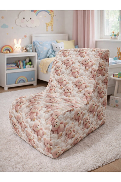 İMZA CRAFT Renkli Dokulu 3D Baskı Kumaş Çocuk Koltuğu