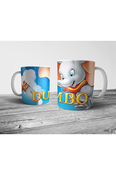 Generic Brand Dreamy Mug with Cute Flying Elephant Dumbo Design
