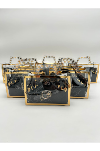 LenaToptan 10 Adet Ramazan Temalı Çanta İçerisinde Flamlı örtü Tesbih ve Taşl...