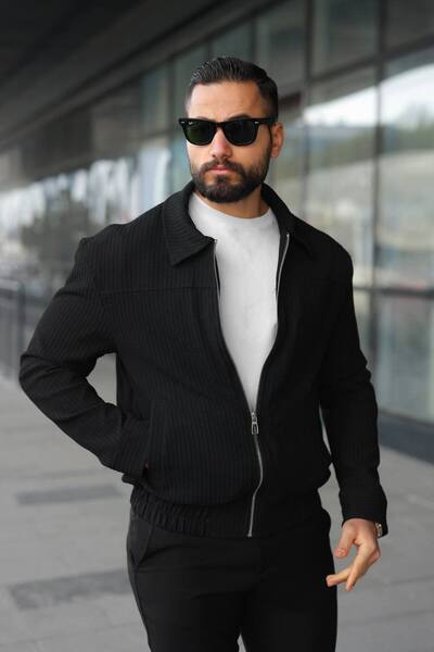 Helen Goods سترة موسمية للرجال من القماش المحبوك للموسم الجديد