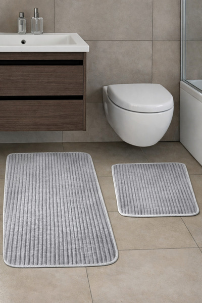 MUK's Non-Slip Base, Washable, Dust and Stain Resistant, Set of 2 Toilet Seat...