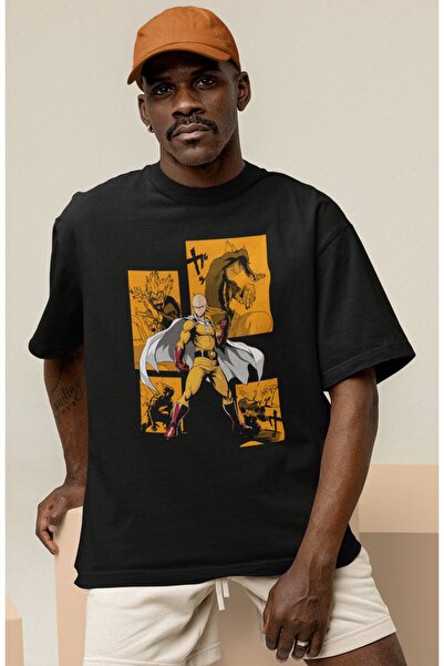 SEVBANO تي شيرت One Punch Man Saitama مطبوع للجنسين مقاس كبير لشخصية أنيمي سيريز