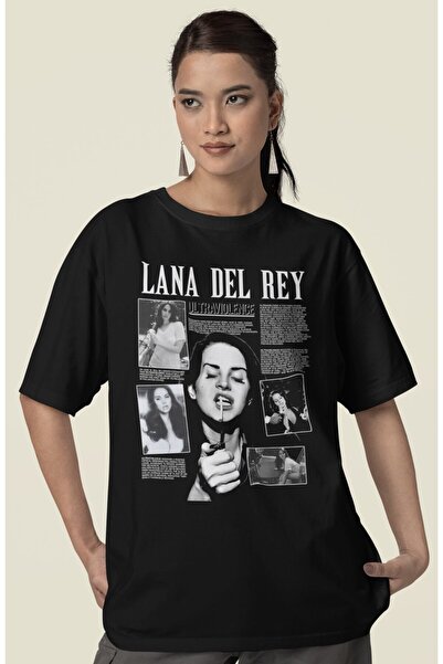 SEVBANO تي شيرت لانا ديل ري مطبوع للجنسين بمقاس كبير