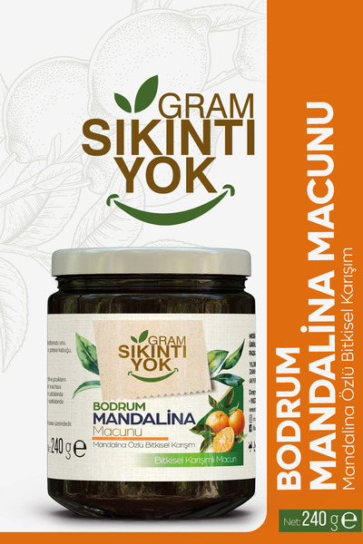 Gram Sıkıntı Yok Bodrum Mandalina Macunu Mandalinalı Bitkisel Karışımlı Macun...
