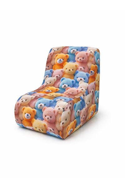 İMZA CRAFT Renkli Dokulu 3D Baskı Kumaş Çocuk Koltuğu