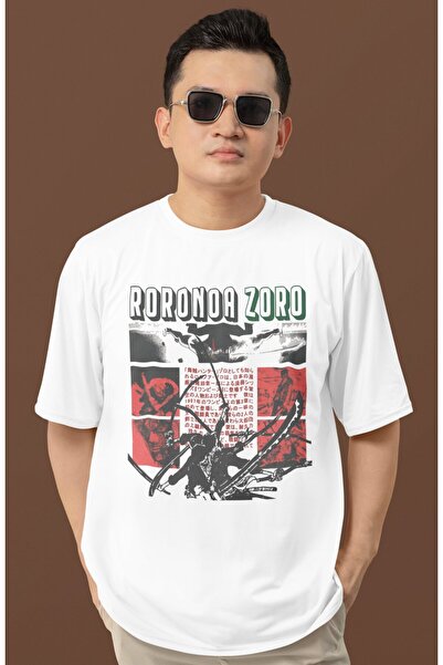SEVBANO تي شيرت بتصميم عتيق مطبوع عليه شخصيات من مسلسل أنمي رورونوا زورو للجن...